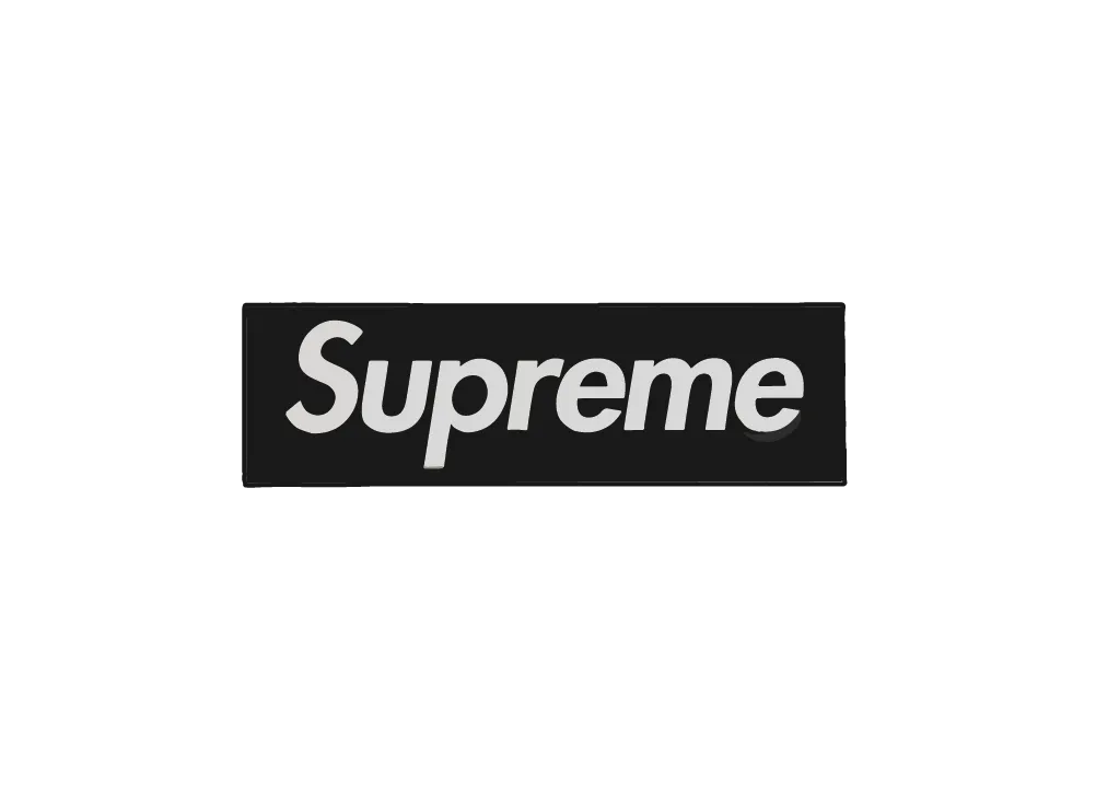 Supreme Box Logo Car Emblem "Black"