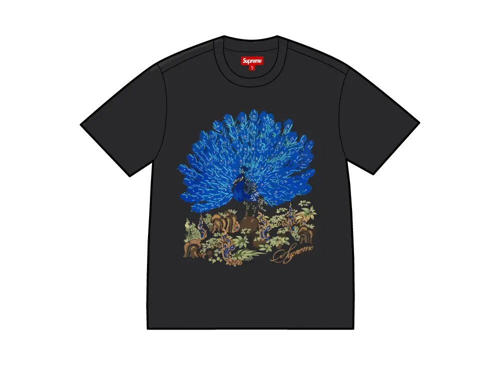 シュプリーム ピーコック S/S トップ "ブラック"
