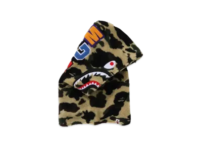 A BATHING APE 1ST Camo Shark Boa Snood "Yellow"