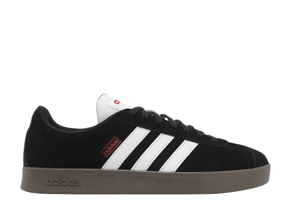 アディダス VL コート クラシック "コアブラック/クラウドホワイト/ベタースカーレット"