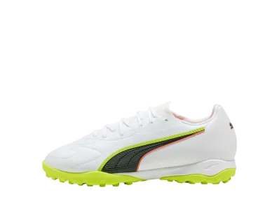 Puma GS King 20 Match TT+ Mid "PUMA White/Glowing Red/Yellow Alert"