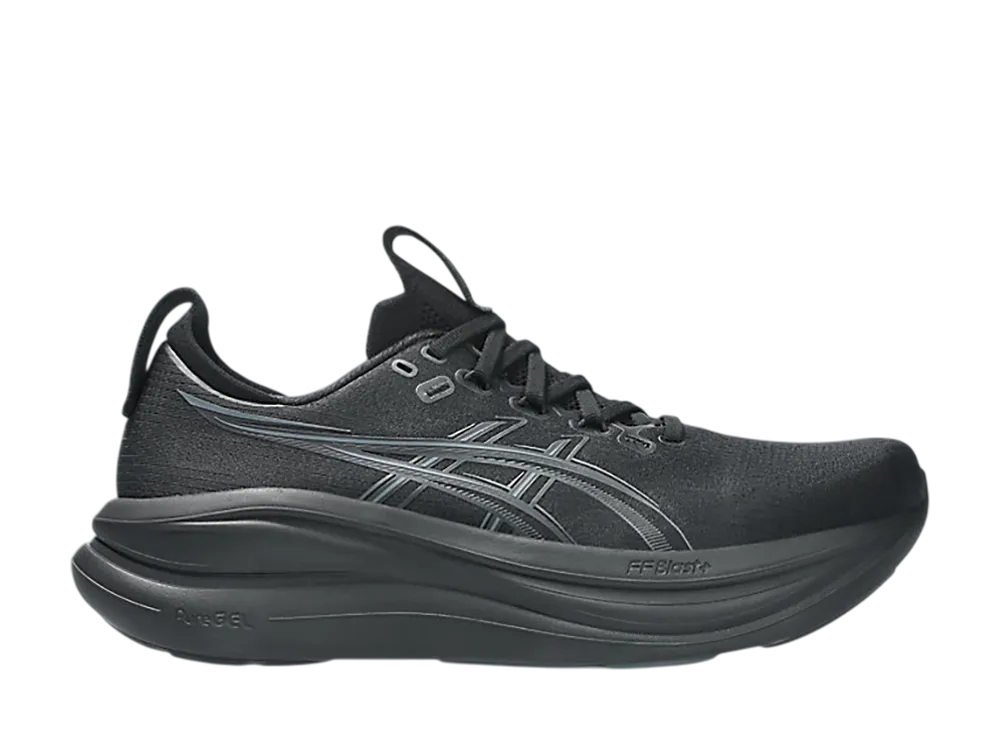 アシックス ゲルニンバス28 "ブラック/グラファイトグレー"
