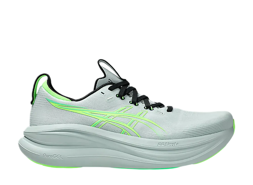 アシックス ゲルニンバス28 エクストラワイド "コールドモス/イルミネイトグリーン"