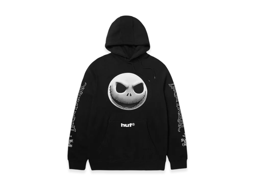 HUF x THE NIGHTMARE BEFORE CHRISTMAS Jack Skellington Hoodie "Black"