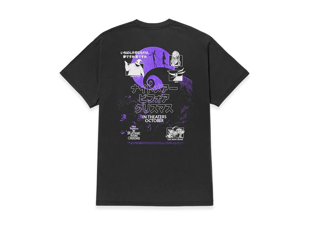 HUF x THE NIGHTMARE BEFORE CHRISTMAS Tee "Vintage Black"