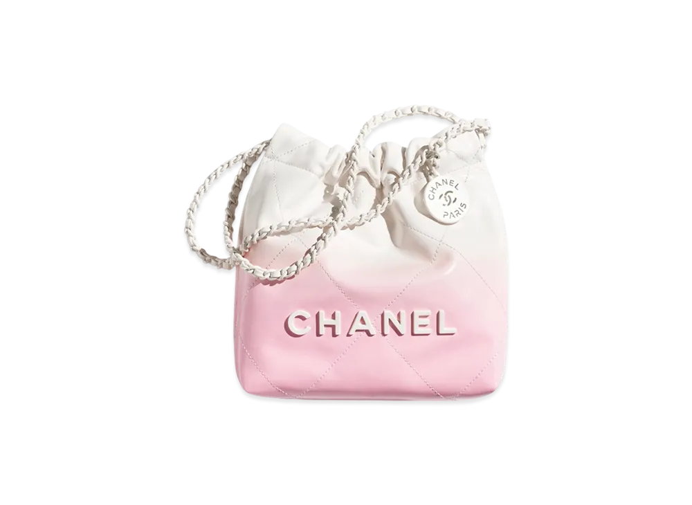 CHANEL 22 Mini Handbag "Pink/White"