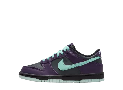 Nike GS Dunk Low "Dark Smoke Grey/Grand Purple/Black/Artisan Teal"