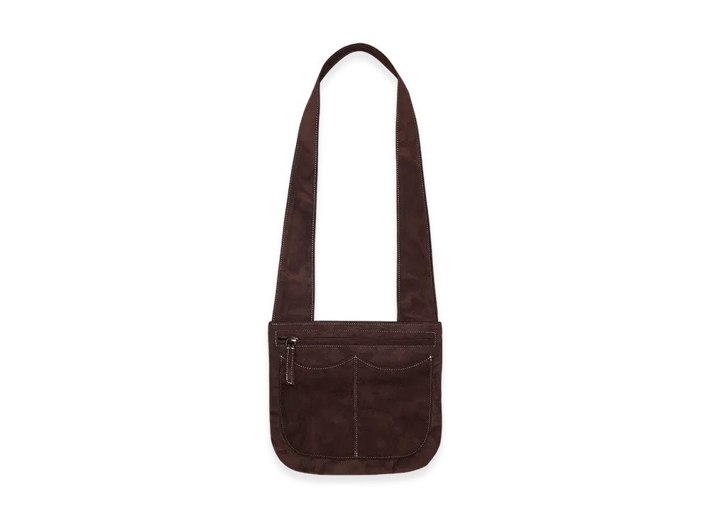 DENIM TEARS Suede Neck Bag "Brown"