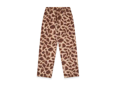 DENIM TEARS Faux Fur Giraffe Print Sweatpant "Brown"