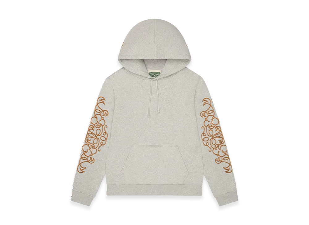 DENIM TEARS Western Embroidered Hoodie "Grey"