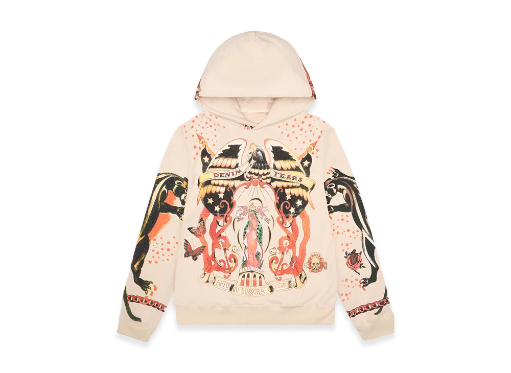 DENIM TEARS Tattoo Hoodie "Multi"