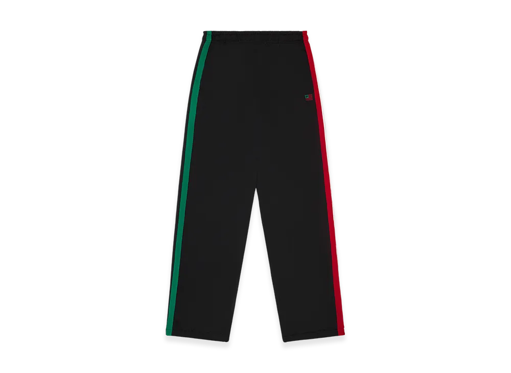 DENIM TEARS Two Flags Track Pant "Black"