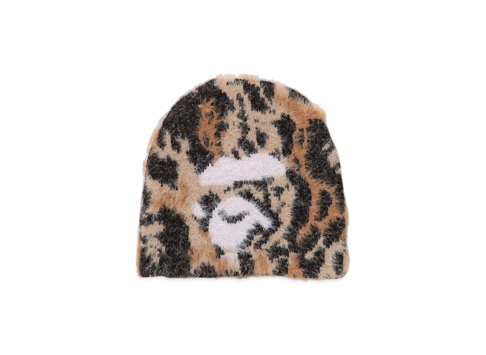 帽子 WILD LEOPARD PATTERN APE FACE KNIT CAP WILD LEOPARD PATTERN APE FACE KNIT CAP | bape.com