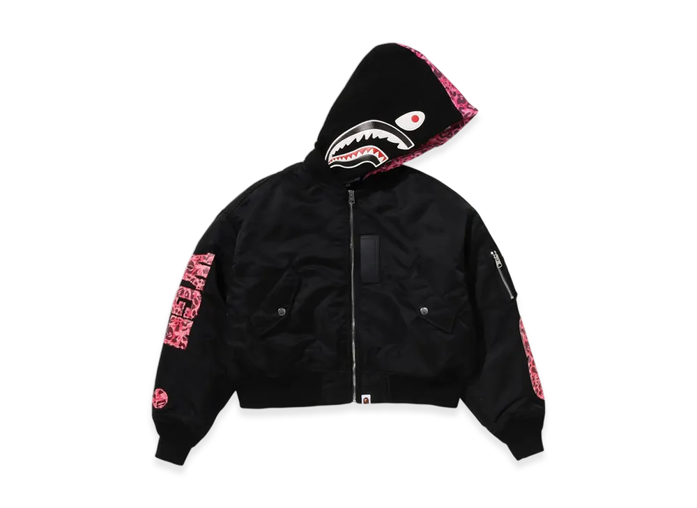 A BATHING APE Shark Hoodie Bomber Jacket 
