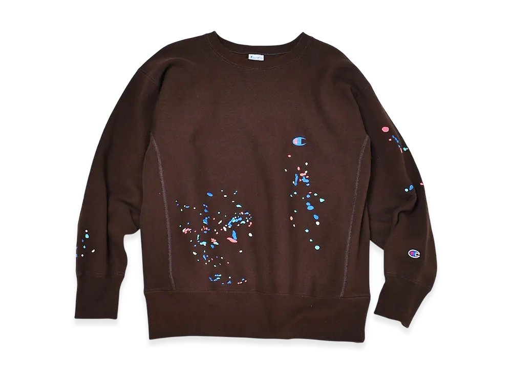 Champion x JOURNAL STANDARD relume Reverse Weave Embroidered Splash Sweat "Brown"