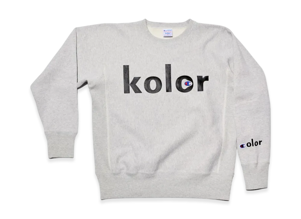 Champion x kolor Reverse Weave Crewneck Sweatshirt "Gray"