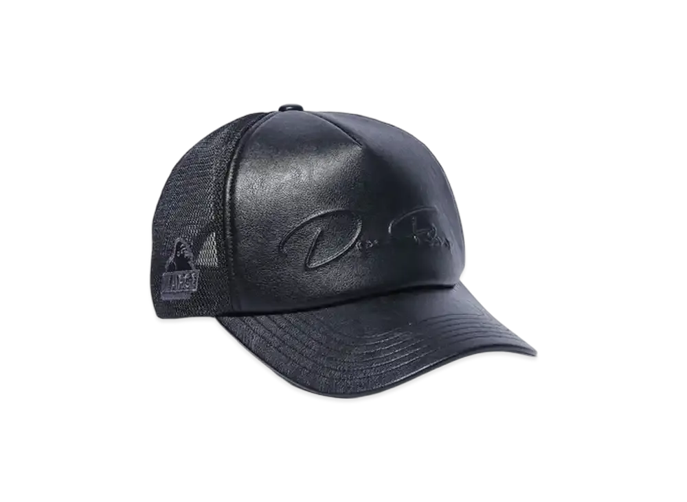 XLARGE x DexFilmz Faux Leather Mesh Cap "Black"