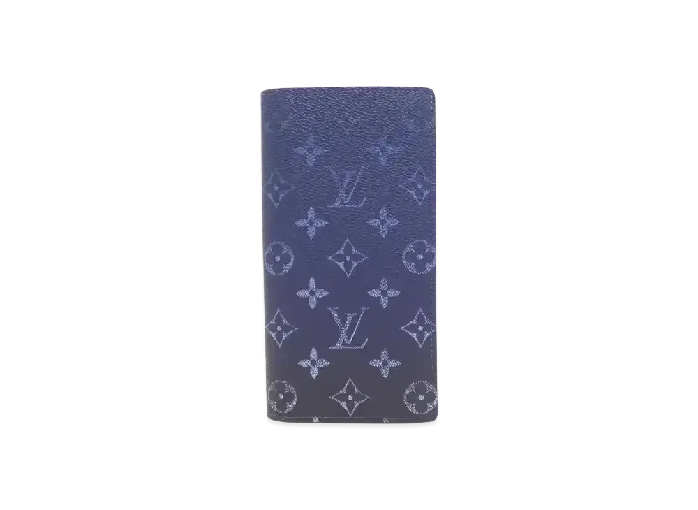 ルイヴィトン モノグラム グラディエント ポルトフォイユ ブラザ "ブルー" M11546