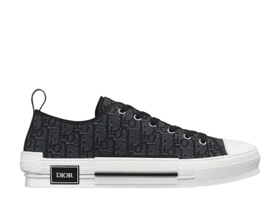 Dior B23 League Low-Top Sneaker Dior Oblique jacquard "Metallic Black"