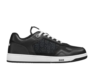 Dior B27 Uptown Low-Top Sneake Smooth Calfskin & Dior Oblique Jacquard "Black"