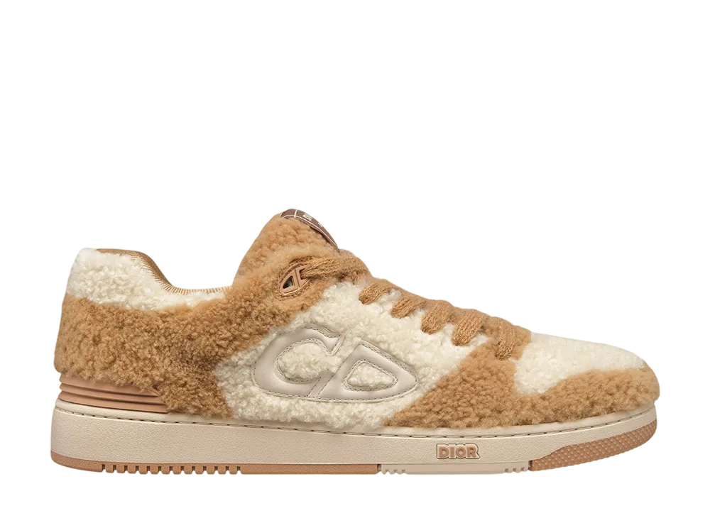 ディオール B57 ドリブル ロートップスニーカー シアリング・カーフスキン・テクニカル ファブリック "キャメルブラウン" (シリアルナンバーあり/470足限定)