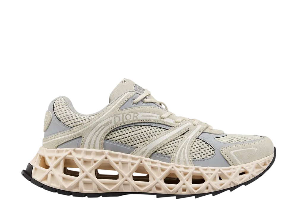 Dior B35 NXXT Sneaker Suede Technical Fabric & Technical Mesh "Cream"