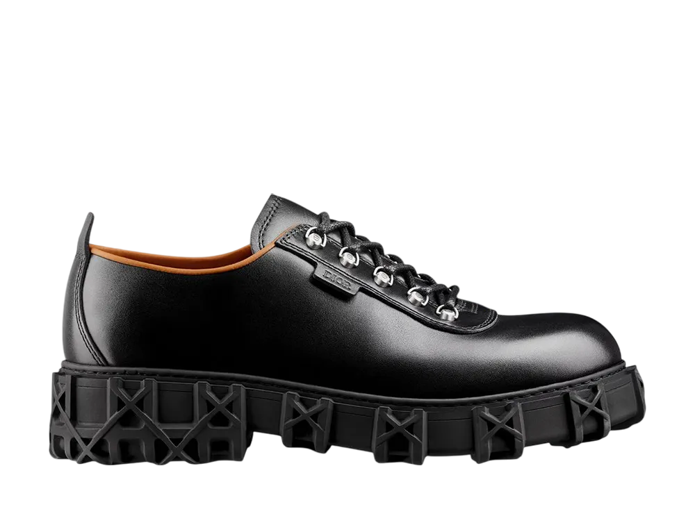 ディオール スリックロック ダービーシューズ スムースカーフスキン "ブラック"