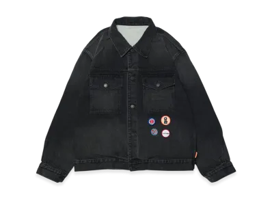 VAULTROOM EMB Patch Denim Jacket "Black"