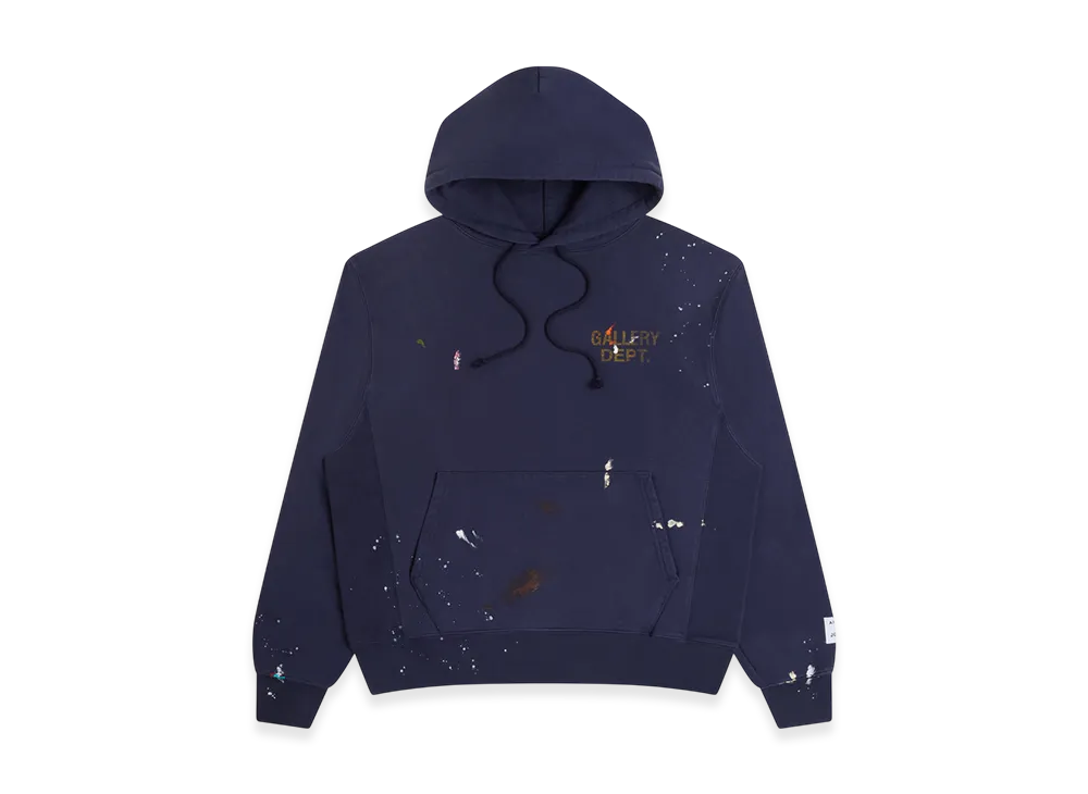 GALLERY DEPT. GD Paint Logo Hoodie "Vintage Navy"