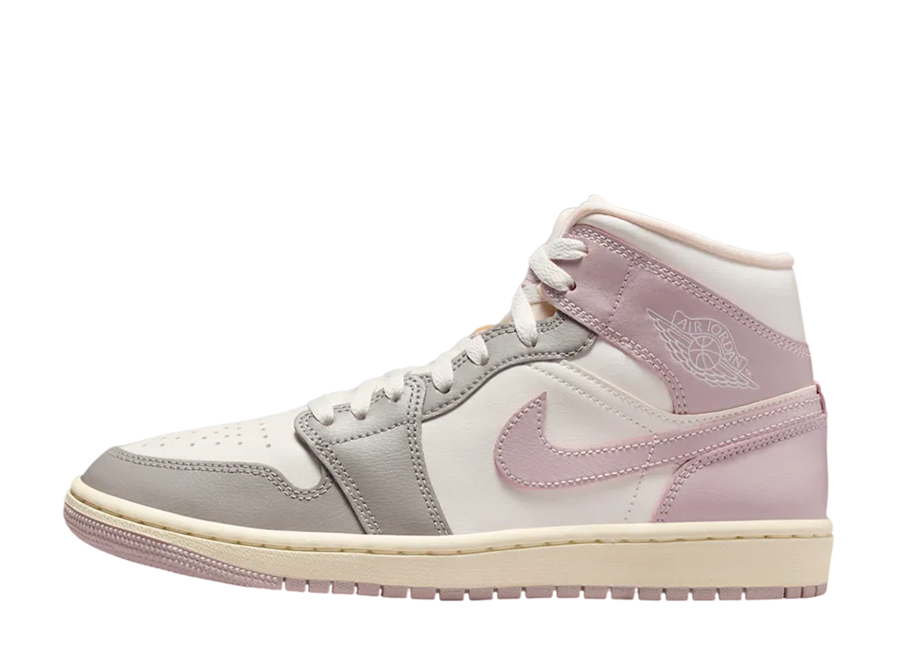 Nike Women's Air Jordan 1 Mid "Sail/Enigma Stone/Coconut Milk/Particle Rose"