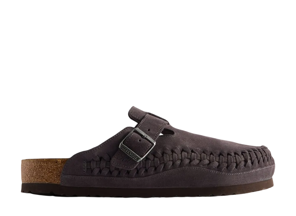 KITH x BIRKENSTOCK Boston Braided "Rabbit Grey"
