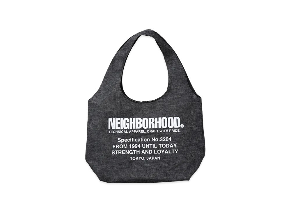 NEIGHBORHOOD Denim Monk Bag "Black"