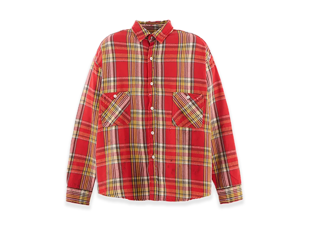 SAINT Mxxxxxx Flannel Shiirt/Check "Red/Yellow"
