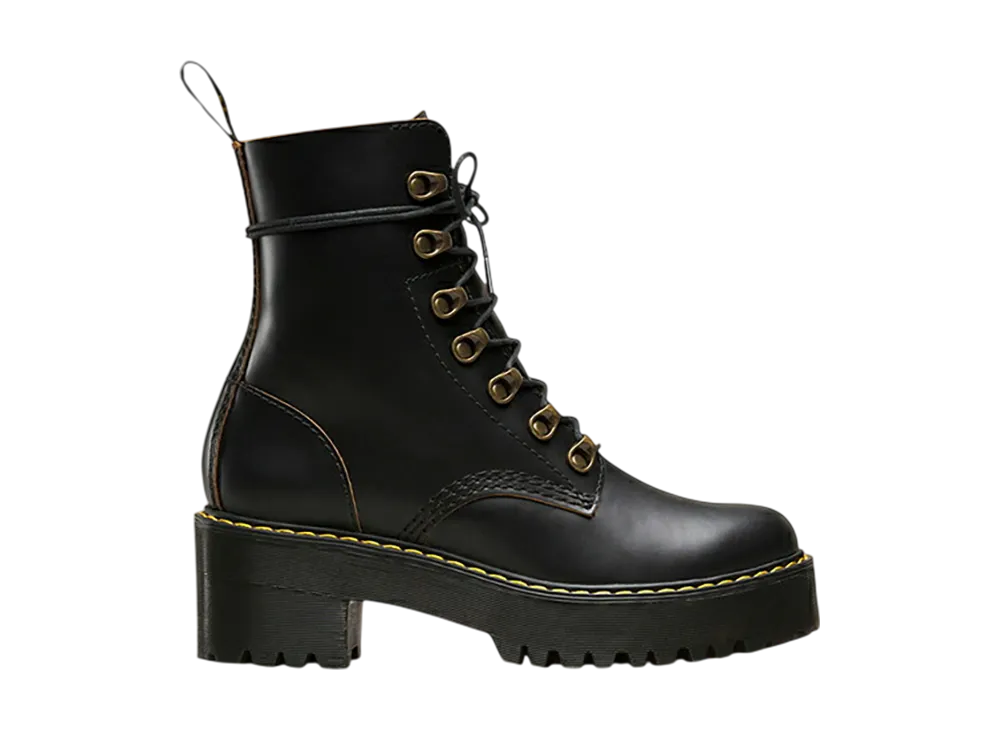 Dr.Martens Women's Leona 7 Hook Boots "Black"