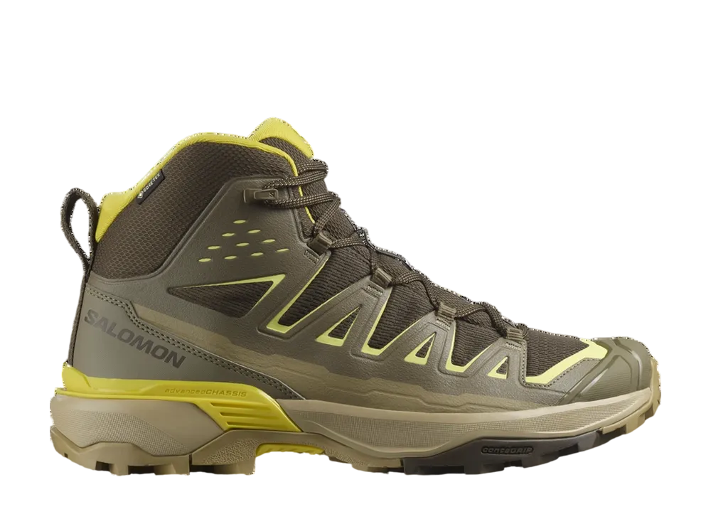 サロモン Xウルトラ360 エッジ ミッド ゴアテックス "レン/デザートタン/クレスグリーン"