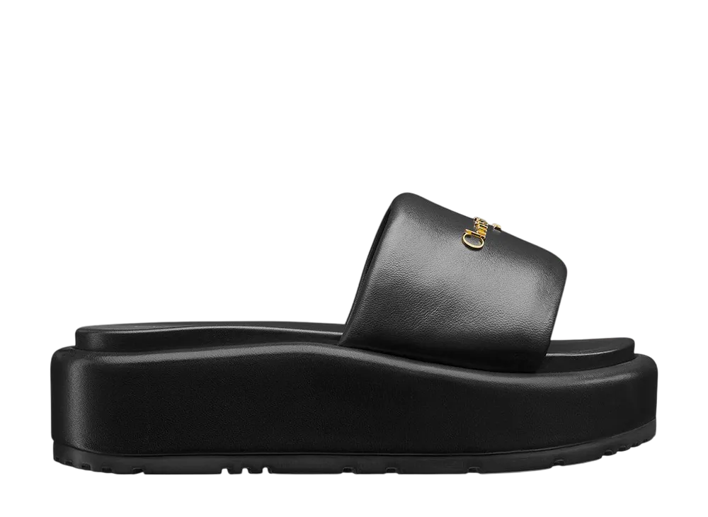 ディオール ウィメンズ D-レーン プラットフォームスライド "ブラック"