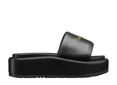 Dior Women's D-Lane Platform Slide "Black"