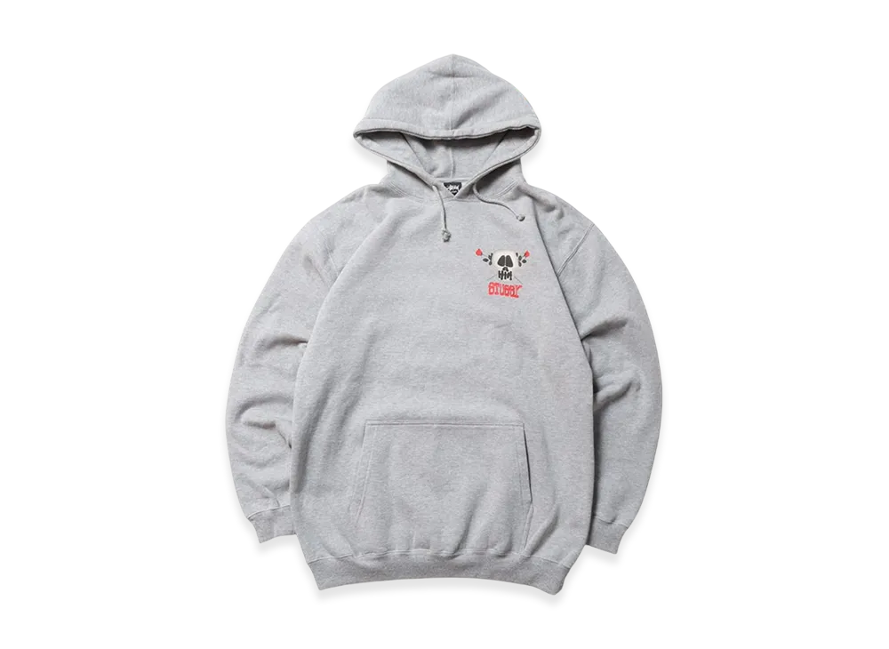 Stussy Skull Print Hoodie "Gray"
