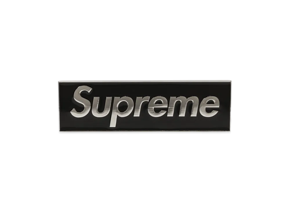 Supreme Box Logo Car Emblem "Black"
