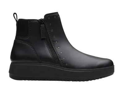 Clarks Women's Zylah Willow "Black Leather"