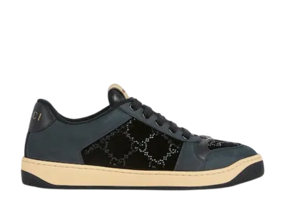 GUCCI Women's Screener GG Crystal Sneaker "Black"