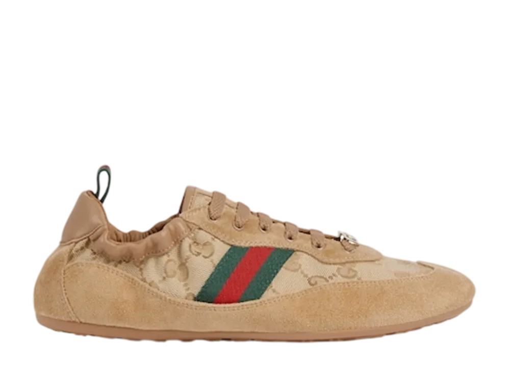 グッチ シフト スニーカー "ライトベージュ GGキャンバス"