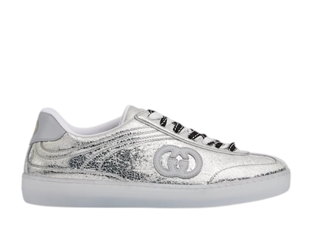 グッチ ウィメンズ G75 スニーカー "メタリックシルバー"