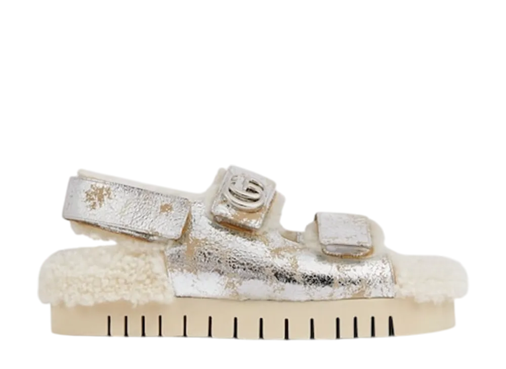 グッチ ウィメンズ ダブルG サンダル "メタリックシルバー "