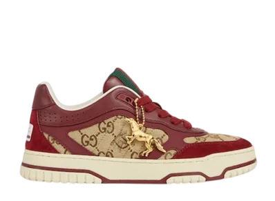 GUCCI Women's Re-Web Sneaker "Beige/Dark Brown"