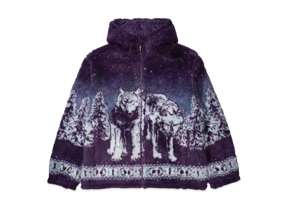 Supreme x B.B. Simon Reversible Hooded Fleece Jacket 