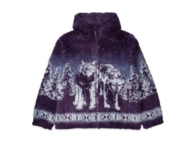 Supreme x B.B. Simon Reversible Hooded Fleece Jacket "Purple"
