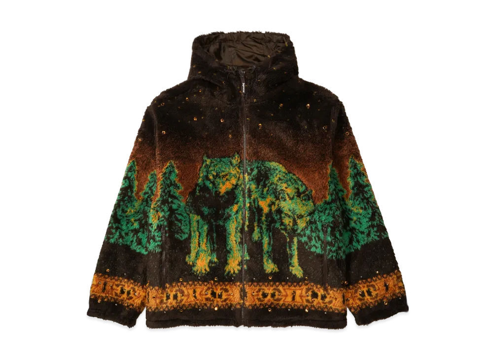 Supreme x B.B. Simon Reversible Hooded Fleece Jacket "Brown"