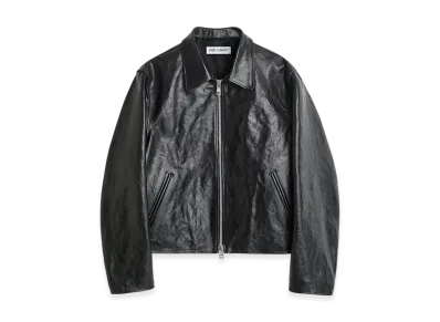 OUR LEGACY Mini Jacket "Top Dyed Black Leather"