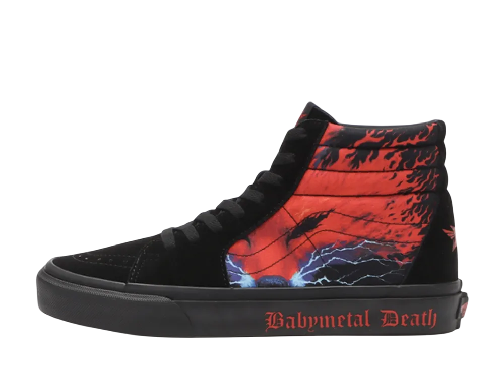 BABYMETAL × Vans Sk8-Hi "Black/Red" (V38CF BABYMETAL)